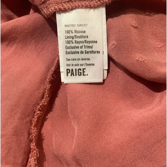 NWOT similar PAIGE dresses are on sale for at least $40!  Nice light peach color - Picture 6 of 7